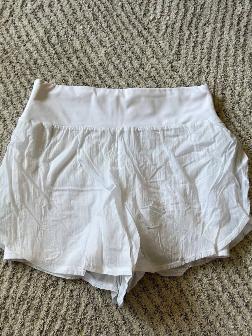 Womens White Athletic Shorts!